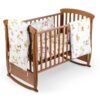 Lenjerie patut cu 6 piese si protectii laterale complete Jungle 120x60 cm 5