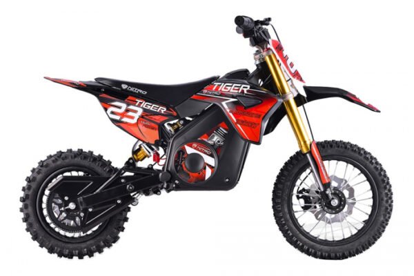 Motocicleta electrica Eco Tiger 1000W 36V 12 10 Rosu