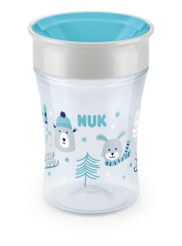 Pahar de tranzitie Nuk Magic Cup Winter 250 ml pink and blue
