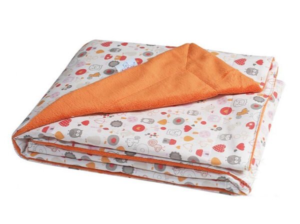 Paturica Baby Matex pentru bebelusi Soul Orange 49 cu doua fete