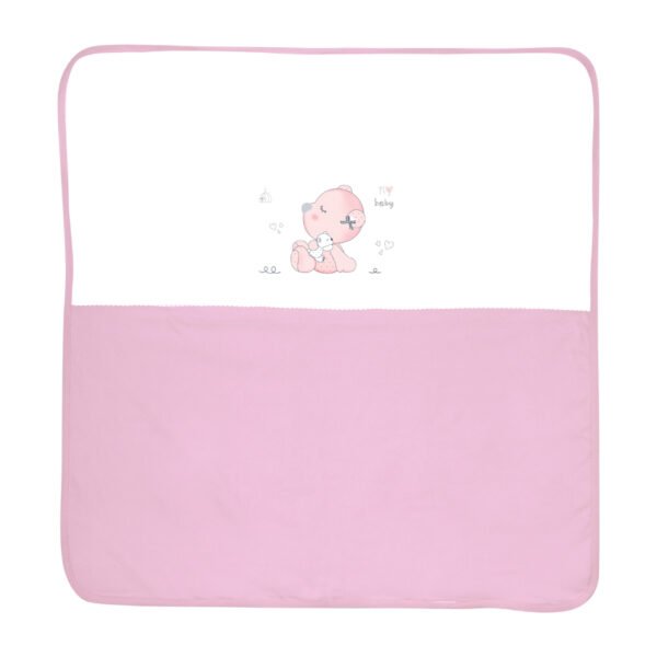 Paturica bumbac 90x90 cm Za Za Pink