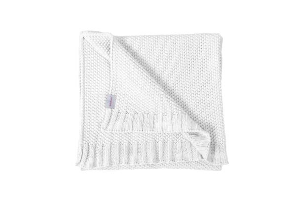 Paturica din bumbac Tully White 75x100 cm