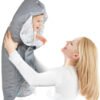 Paturica floare imprimata Grey Wallaboo 2