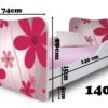Patut Nobiko Butterfly 70x140 cu saltea NOB68 1