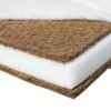 Patut din lemn Paula Alb Saltea Comfort 10 cm 2