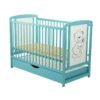 Patut din lemn Timmi 120x60 cm cu sertar Mint Saltea 10 cm 1