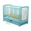 Patut din lemn Timmi 120x60 cm cu sertar Mint Saltea 10 cm 6