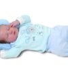 Perna pentru formarea capului bebelusului Baby Matex Flor Beige 1