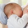 Perna pentru formarea capului bebelusului Baby Matex Flor Beige 2