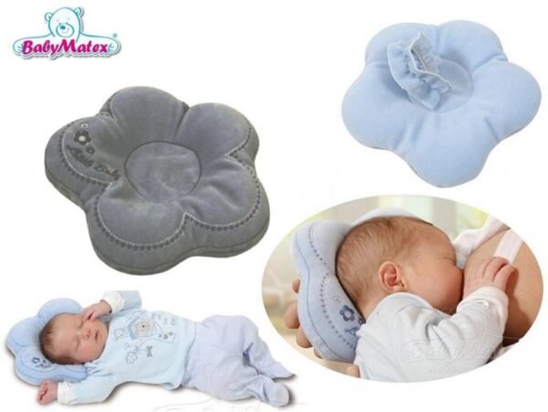 Perna pentru formarea capului bebelusului Baby Matex Flor Pink