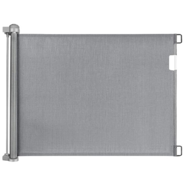 Poarta de siguranta retractabila extra lunga 140 cm gri