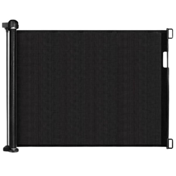 Poarta de siguranta retractabila extra lunga 140 cm negru