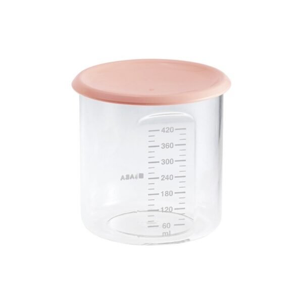 Recipient ermetic din Tritan Beaba 420 ml Nude
