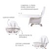 Scaun de masa reglabil in inaltime Childhome Evolu 2 NaturalAlb 5