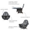Scaun de masa reglabil in inaltime Childhome Evolu One.80 NaturalAntracit 4