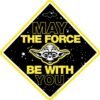 Semn de avertizare Baby on Board Star Wars Yoda Seven SV9623 1