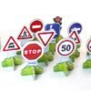 Set 12 semne de circulatie mini Miniland 1