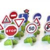 Set 12 semne de circulatie mini Miniland 2