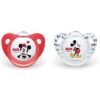 Set 2 suzete silicon Nuk Mickey 0 6 luni 1
