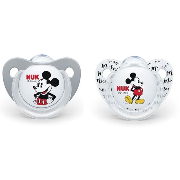 Set 2 suzete silicon Nuk Mickey 0 6 luni