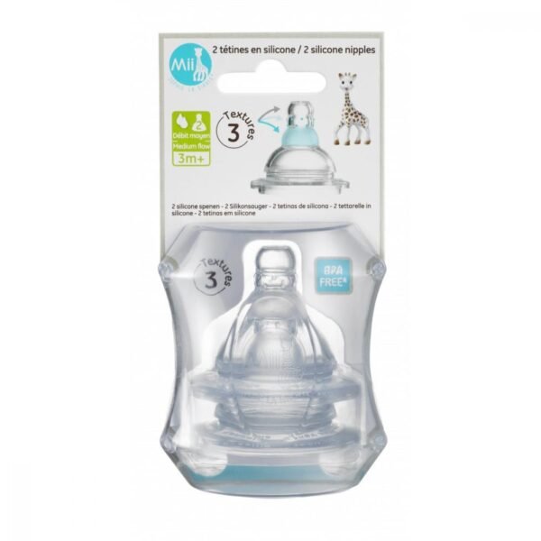 Set 2 tetine silicon Sophie debit rapid