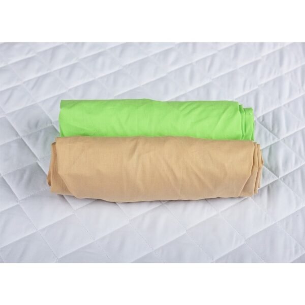 Set 2 x cearceaf cu elastic pt patut de 140x 70 cm cappucinoverde