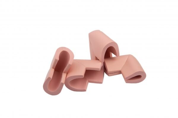 Set 4 coltare in forma U 3.5x0.7x6 cm Roz