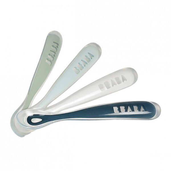 Set 4 lingurite ergonomice silicon Rainbow