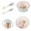 Set pentru masa melamina Girafa Sophie Kiwi cutie cadou 6
