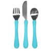 Set tacamuri de invatare Learning Cutlery Green Sprouts iPlay Aqua 2