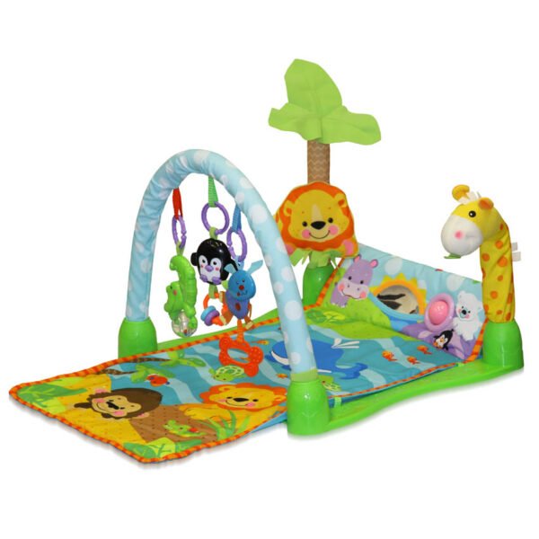 Spatiu de joaca cu jucarii muzicale Gym Giraffe 100 x 44 cm
