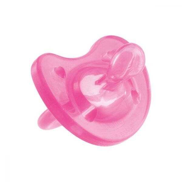 Suzeta Chicco silicon Physio Soft Light forma ortodontica 6 16 luni roz