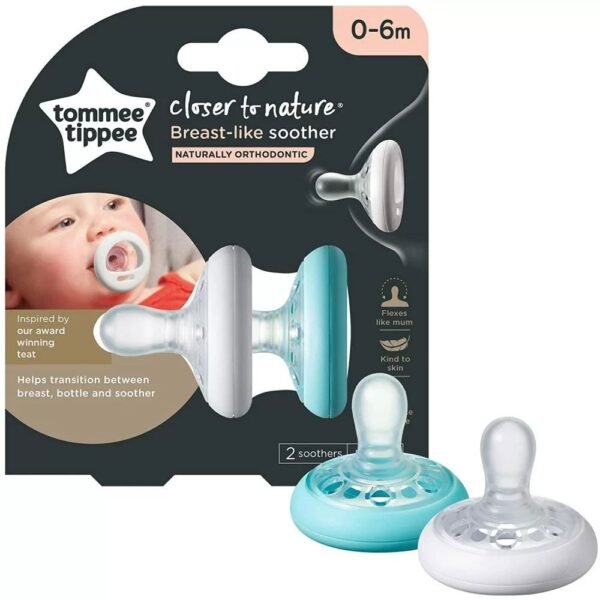 Suzeta ortodontica Tommee Tippee Breast Like 0 6 luni 2 buc