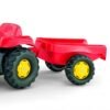 Tractor cu pedale Rolly Kid X Rosu cu remorca si cupa 1