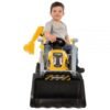 Tractor cu pedale si remorca Smoby Builder Max galben 1