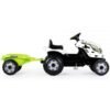 Tractor cu pedale si remorca Smoby Farmer XL alb negru 2