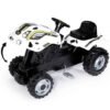 Tractor cu pedale si remorca Smoby Farmer XL alb negru 5