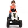 Tractor cu pedale si remorca Smoby Farmer XL alb negru 6