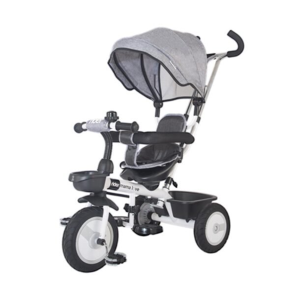 Tricicleta multifunctionala MamaLove Rider Gri 2
