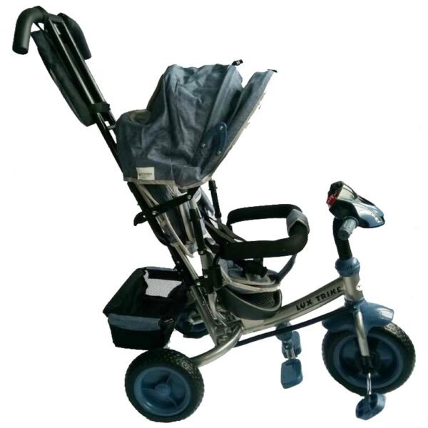 Tricicleta multifunctionala cu sunete si lumini Lux Trike dark grey