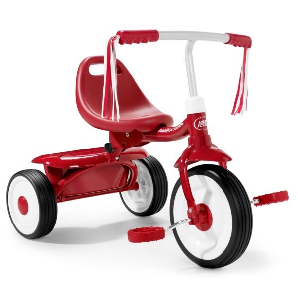 Tricicleta pliabila radio flyer fold 2 go red 1 3 ani