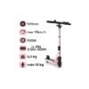 Trotineta Electrica 125mm Roz Auriu 2