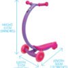 Trotineta Zipster Mov cu roti led 5