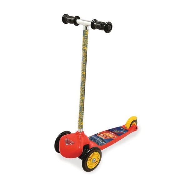 Trotineta aluminiu cu 3 roti unisex peste 2 ani Smoby Cars rosu