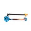 Trotineta cu 3 roti pentru baieti peste 3 ani Chipolino Croxer Evo Fire and Ice albastru cu luminite 3