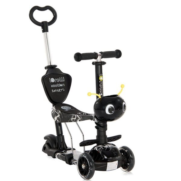 Trotineta cu 3 roti unisex Lorelli Smart Plus 2021 Negru Fulger