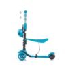 Trotineta cu scaun 3 roti pentru baieti peste 3 ani Chipolino Kiddy Evo albastru cu luminite 4