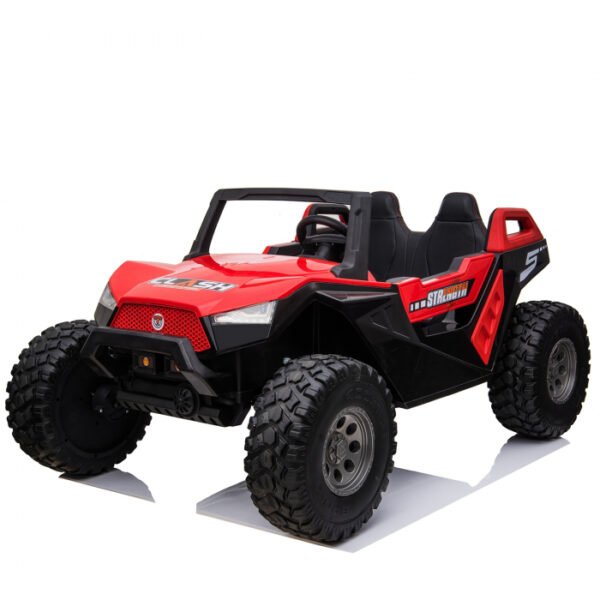 UTV electric pentru copii BJX1928 tractiune 4x4 300W putere 24V echipare PREMIUM Rosu